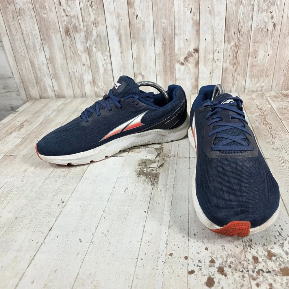 Altra Rivera Navy Blue Red Running Shoes Mens 9.5 AL0A4VQL445
